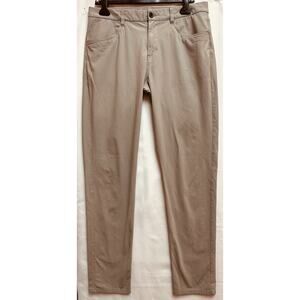 Vuori Meta Pant Mens 33 Gray Athletic Slim Fit Stretch Performance V430L